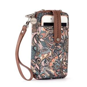 Sakroots Salinas Floral Smartphone Crossbody Wristlet
